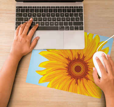 Fantastisk gul solsikke blomstret musemåtte - TenStickers