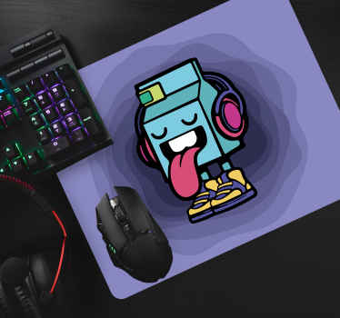 Herná podložka pod myš s hravým kresleným hrdinom - Tenstickers