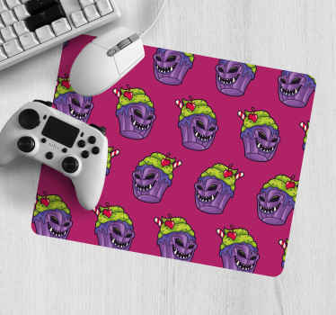 Zombie cupcake cartoon original mouse pad - TenStickers