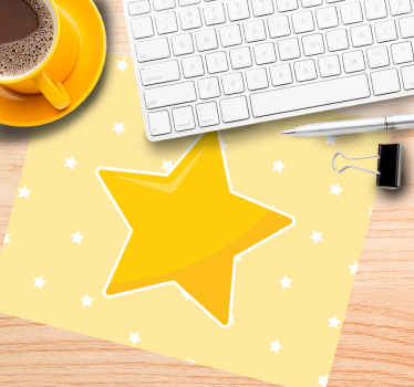 Yellow classic star original mouse pad - TenStickers
