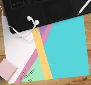 Colourful background colour blocks mousepad - TenStickers