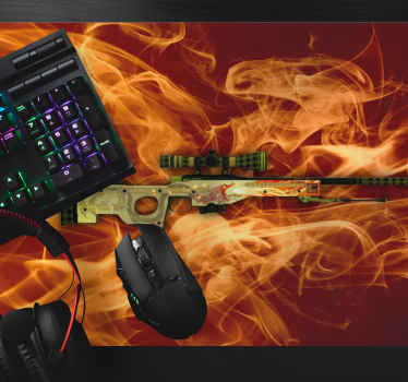 Csgo dragon lore grafisk gaming musemåtte - TenStickers