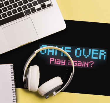 Game over play again 图形游戏鼠标垫 - TenStickers
