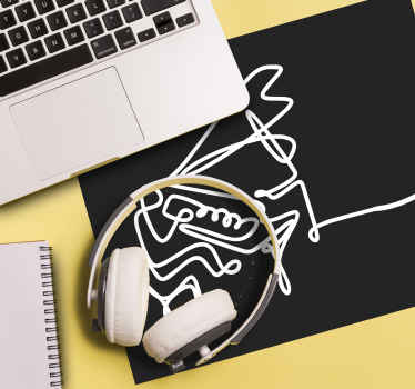 피아니스트 선화 귀여운 디자인 더 많은 마우스 패드 - TenStickers