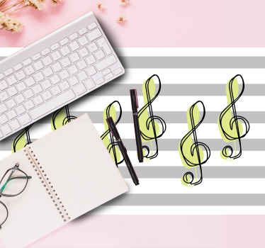 Minimalist music note design more mousepads - TenStickers