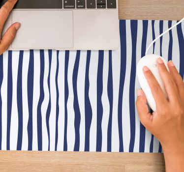 Mauspad muster wellenstreifen design - TenStickers