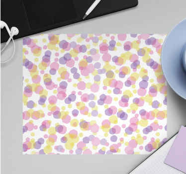 Mauspad originell Pastell aquarell tupfen - TenStickers