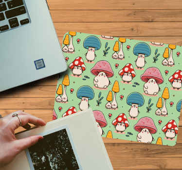 Red mushrooms original mouse pad - TenStickers