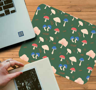 Punaisia ja valkoisia sieniä Alkuperäinen hiirimatto - Tenstickers