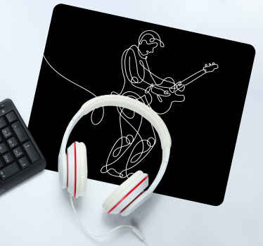 Gitár elegáns minimalista több egérpad - TenStickers