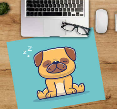Cartoon sleeping dog original mouse pad - TenStickers