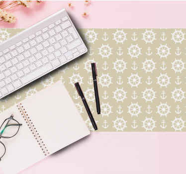 Eski denizcilik elemanları desen fare altlığı - TenStickers