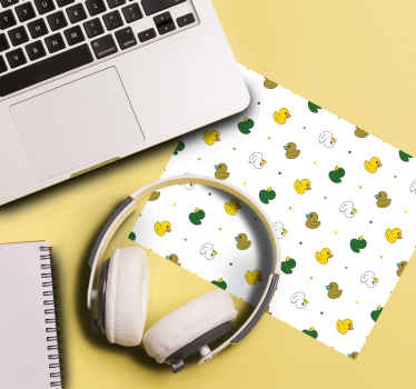 ラバーダック柄オリジナルマウスパッド - TENSTICKERS