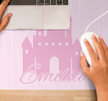 Mauspad mit namen schloss mit namen - TenStickers
