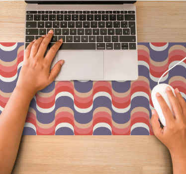 Geometriske retro groovy mønster musemønstre - TenStickers