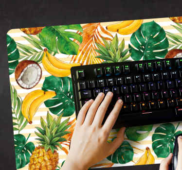 Mouse pad patterns tropical fruits design - TenStickers