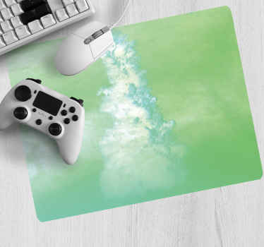 Abstrakt grøn sky original musemåtte - TenStickers