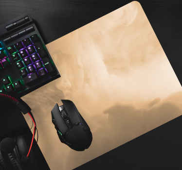 Nube beige y textura de humo más alfombrillas de ratón - TenVinilo