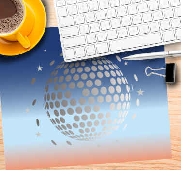 渐变七彩迪斯科球原装鼠标垫 - TenStickers