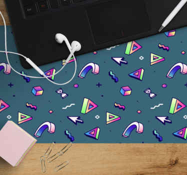 レトロなvaporwaveオブジェクトのオリジナルのマウスパッド - TENSTICKERS