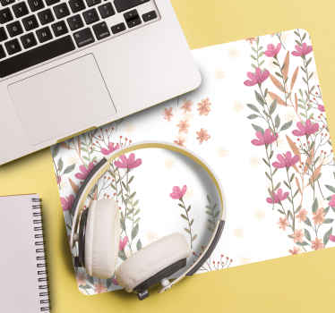 Botaniske høje blomster flere musemåtter - TenStickers