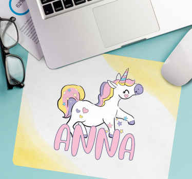 Magisk enhjørning design personlig musemåtte - TenStickers