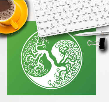 原版阴阳生命树鼠标垫 - TenStickers