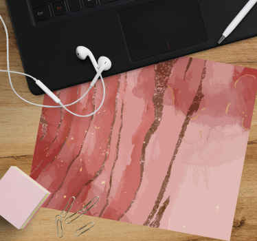 Tapetes de rato originais Aquarela rosa cintilante - TenStickers