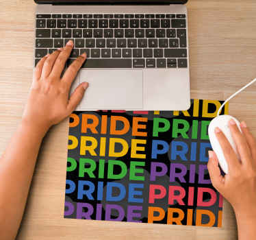 Pridemånadens symbol regnbåge original musmatta - Tenstickers