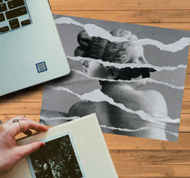 Oryginalna podkładka pod mysz kompozycja z portretów - TenStickers