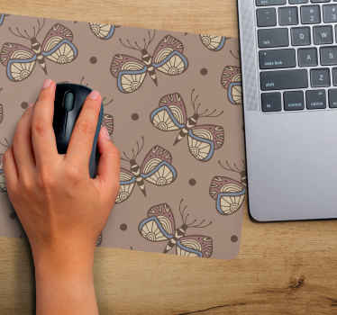 励志复古蝴蝶翅膀鼠标垫 - TenStickers