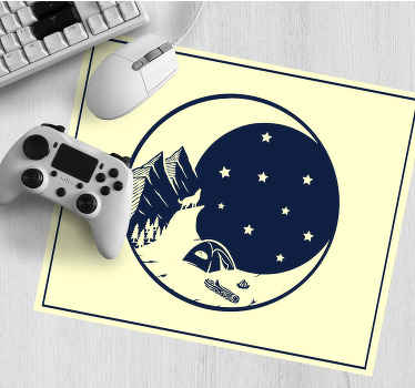 Gaming mouse pad night sky adventure - TenStickers