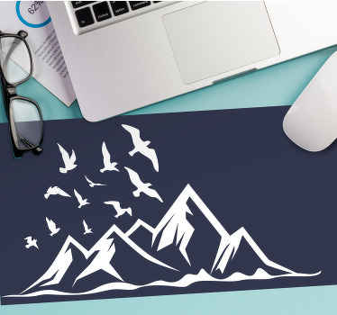 Mousepad weltkarte majestöse gebirgszüge - TenStickers