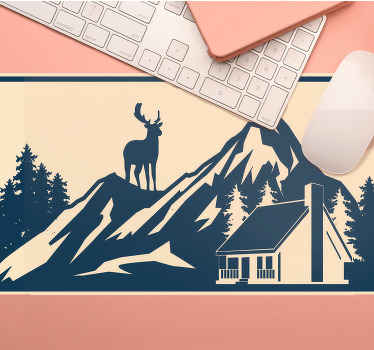 Oryginalna podkładka pod mysz malownicze góry - TenStickers