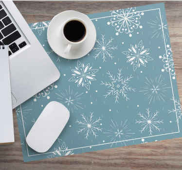 Mouse pad navidad motivo copo de nieve - TenVinilo