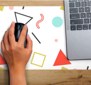 Pattern of colors and funny geometric mouse pad - TenStickers