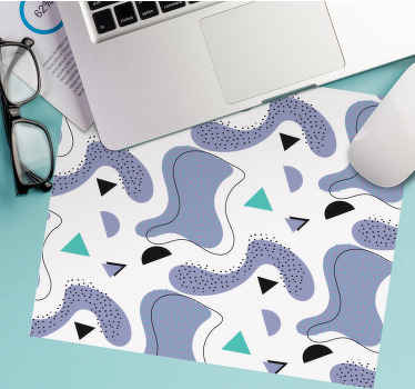 Memphis renk modeli beyaz orijinal mouse pad - TenStickers