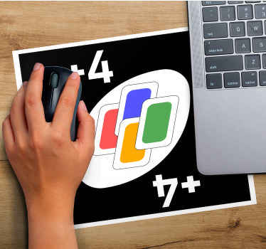 UNO color cards designs   gaming mouse pad - TenStickers