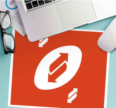 Uno 卡返回红色鼠标垫 - TenStickers