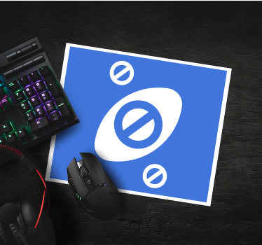 Unoカードストップブルーカラーオリジナルマウスパッド - TENSTICKERS