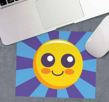 Beautiful Shining Emoji Face more mousepads - TenStickers