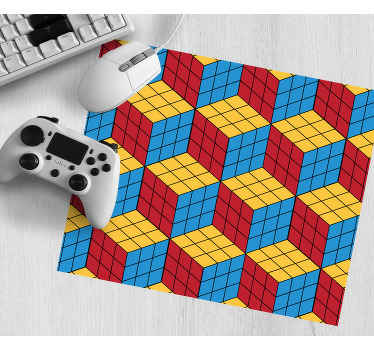 Rubik cube original pattern more mousepads - TenStickers