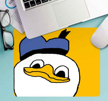 Funny duck face original mouse pad - TenStickers