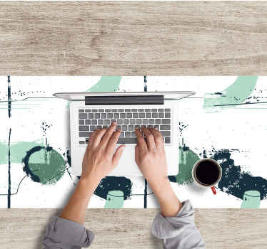 Türkiz formák absztrakció eredeti egérpad - TenStickers