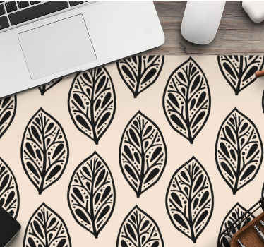 Tapis de souris original Feuilles d'arbre mignon noir - TenStickers
