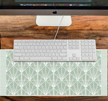 Modern yeşil ve beyaz dekor orijinal mouse pad - TenStickers