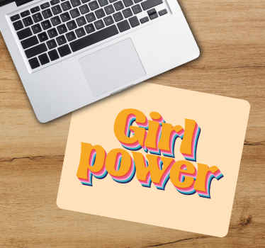 Girl power sitat med blomster musematte sagn - Tenstickers