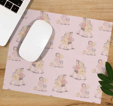 Childhood Friends Pattern original mouse pad - TenStickers