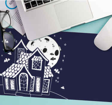 Ay mouse pad ile perili ev - TenStickers
