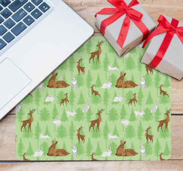 Mauspad Muster Wilde tiere im wald - TenStickers